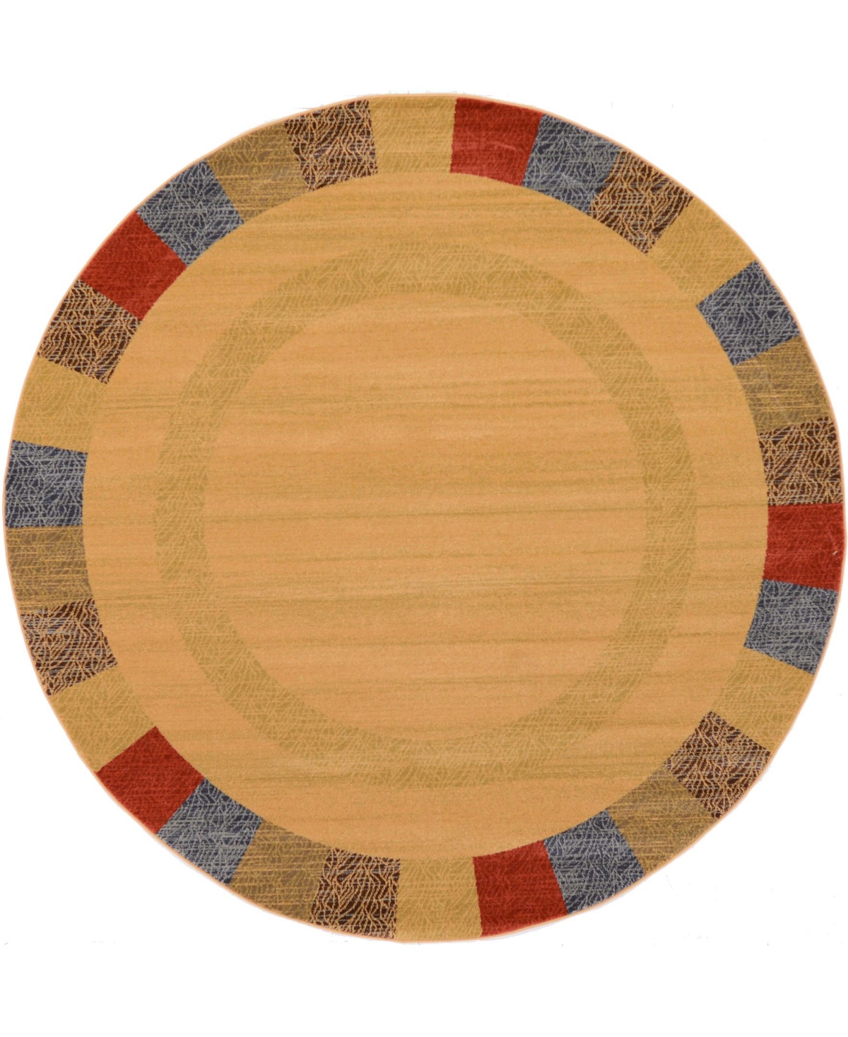 Bayshore Home Ojas Oja5 Beige 8' x 8' Round Area Rug - Beige