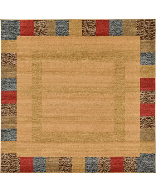 Bridgeport Home Ojas Oja5 Beige 8 X 8 Square Area Rug Reviews Rugs Macy S