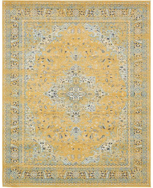 Bridgeport Home Wisdom Wis7 Yellow 8 X 10 Area Rug Reviews Rugs Macy S