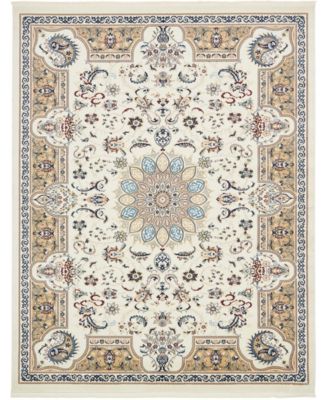 Bayshore Home Zara Zar5 Ivory 8' x 10' Area Rug - Macy's