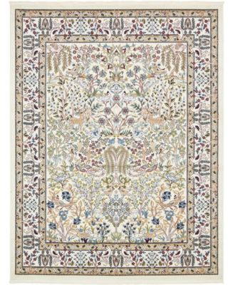 Bayshore Home Zara Zar7 Ivory 8' x 10' Area Rug - Macy's