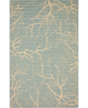 Bridgeport Home Pashio Pas6 Light Blue 5' x 8' Area Rug