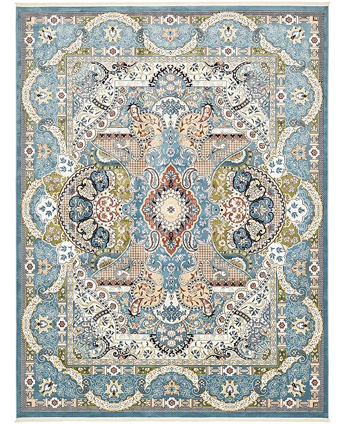 Bridgeport Home Zara Zar2 Blue 10 X 13 Area Rug Reviews Rugs Macy S