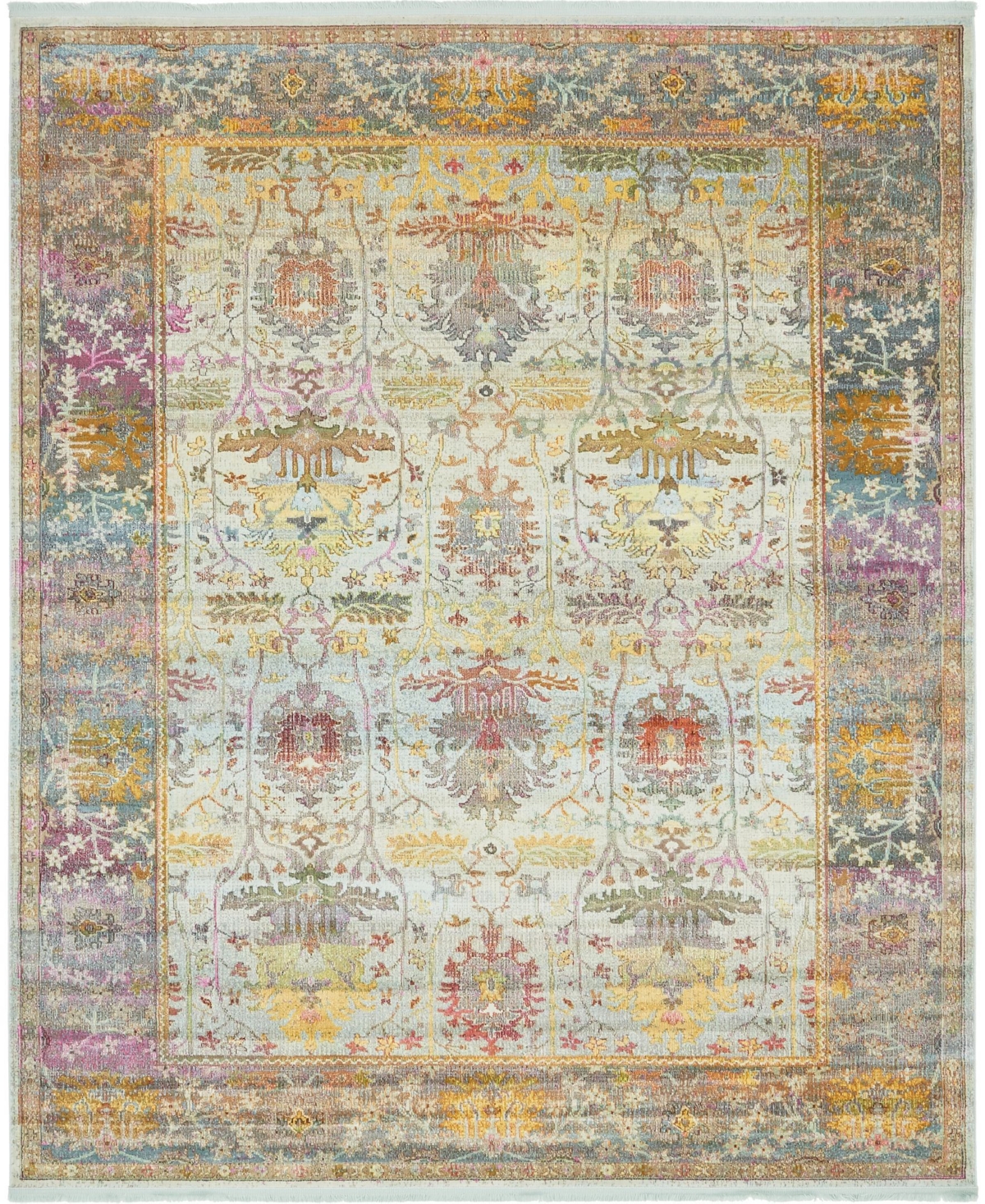 Bayshore Home Kenna Ken1 Light Blue 8' 4in x 10' Area Rug - Light Blue