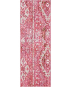 Bridgeport Home Nira Nir2 Pink 2' 2in x 6' Runner Area Rug