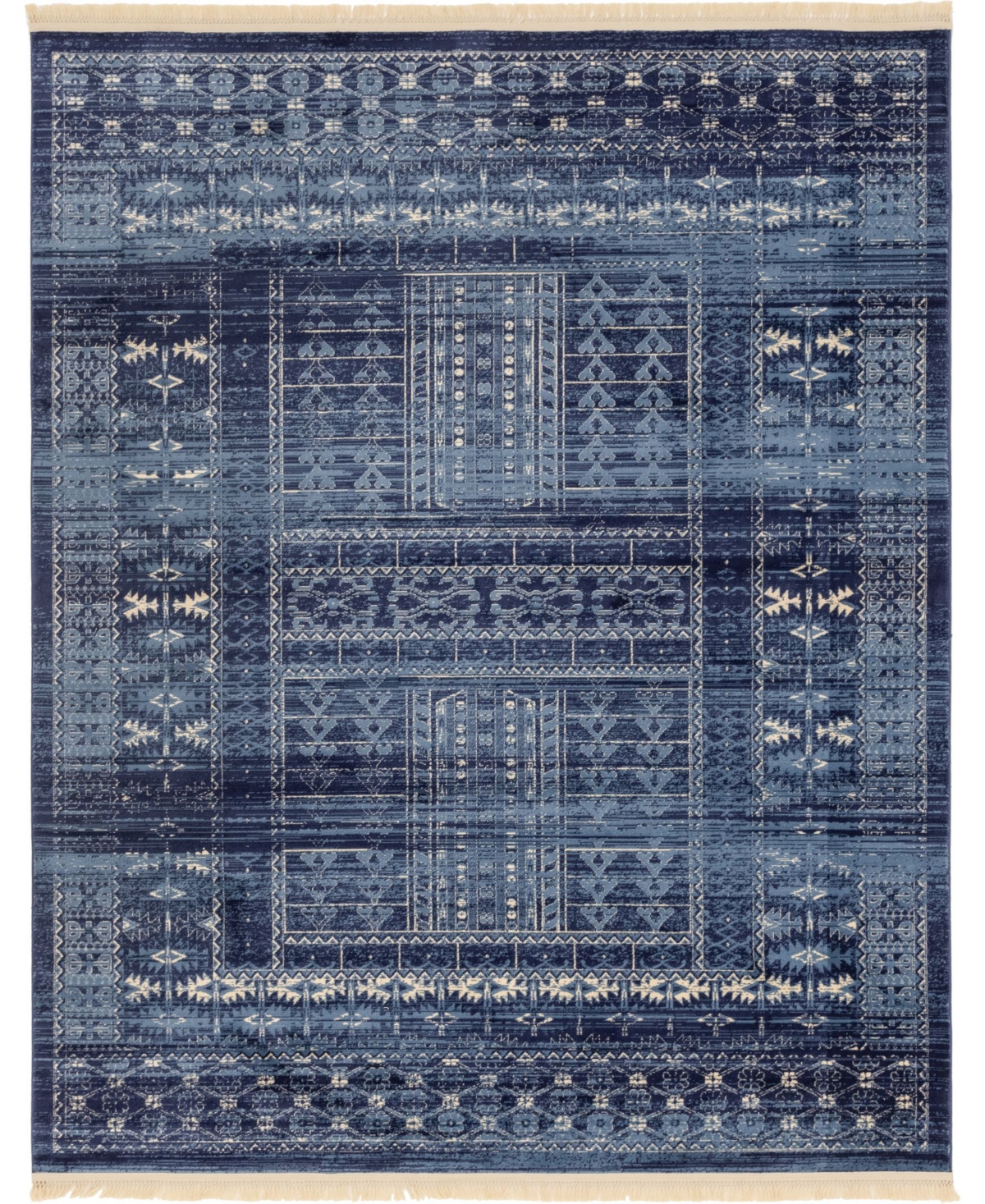 Bayshore Home Borough Bor4 8' x 10' Area Rug - Blue