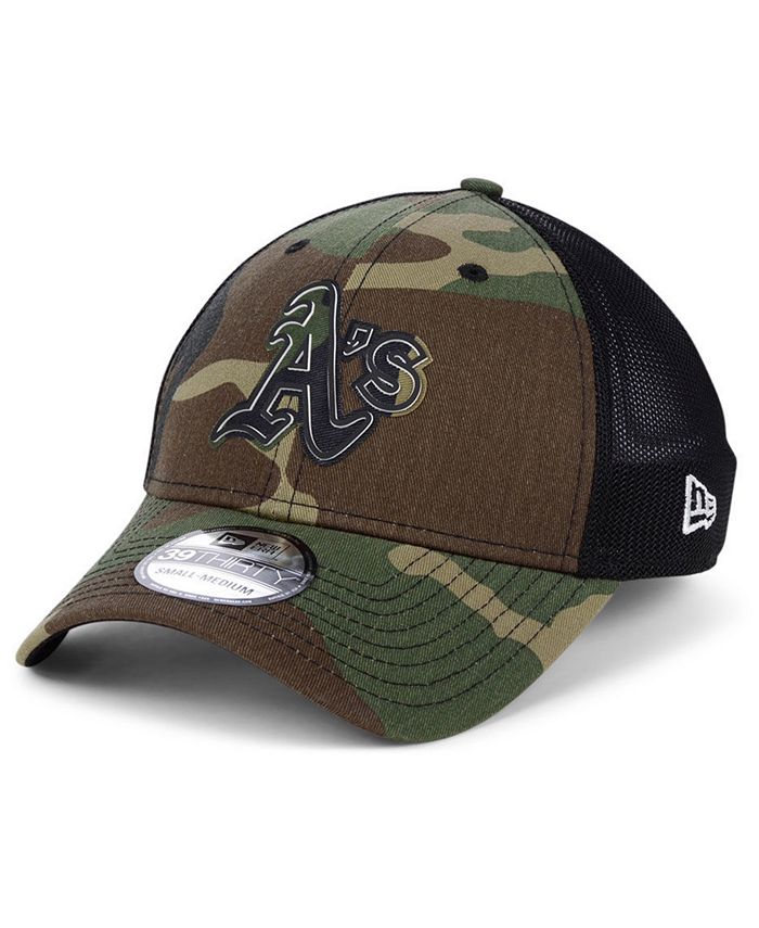 Casquette New Era 39Thirty Oakland A's – Vert – Taille Petit/Moyen – Broderie
