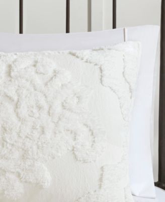 Viola Damask Tufted 3-Pc. Duvet Cover Set, Full/Queen