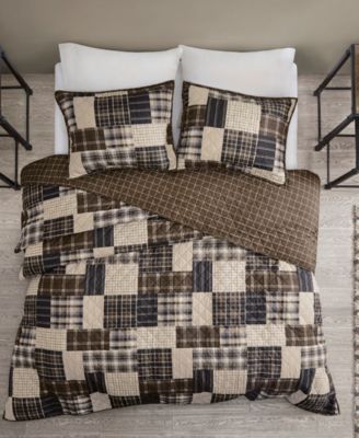 Timber Reversible 3-Pc. Quilt Set, King/California King