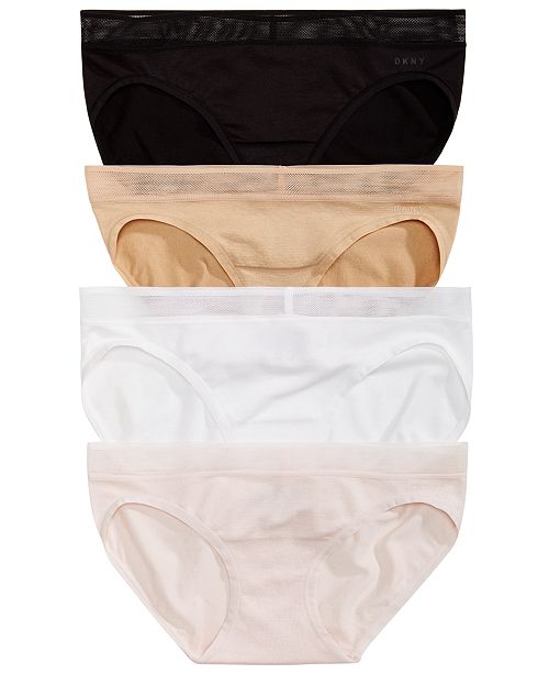 Dkny Women S 4 Pk Signature Seamless Bikini Dk9001