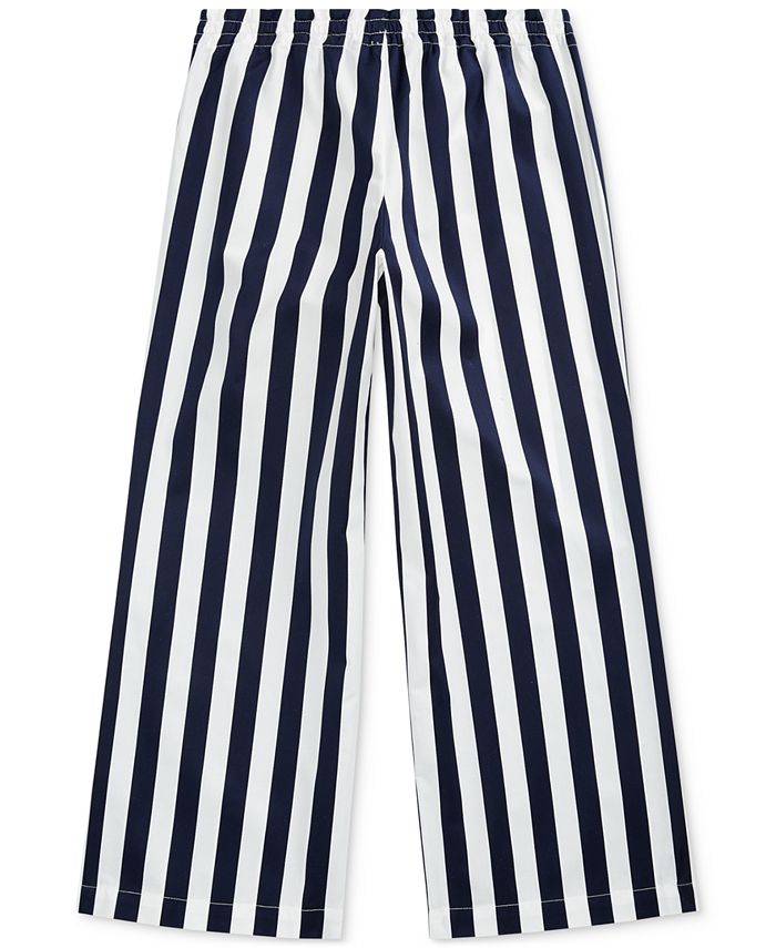 Polo Ralph Lauren Big Girls Striped Cotton Dobby Pants - Macy's