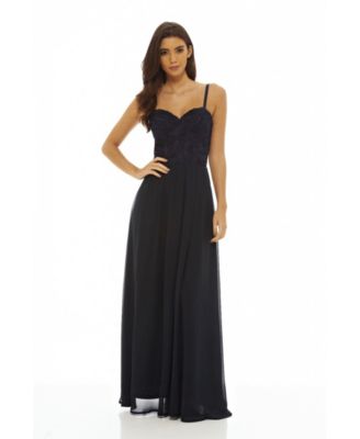 lace bodice maxi dress