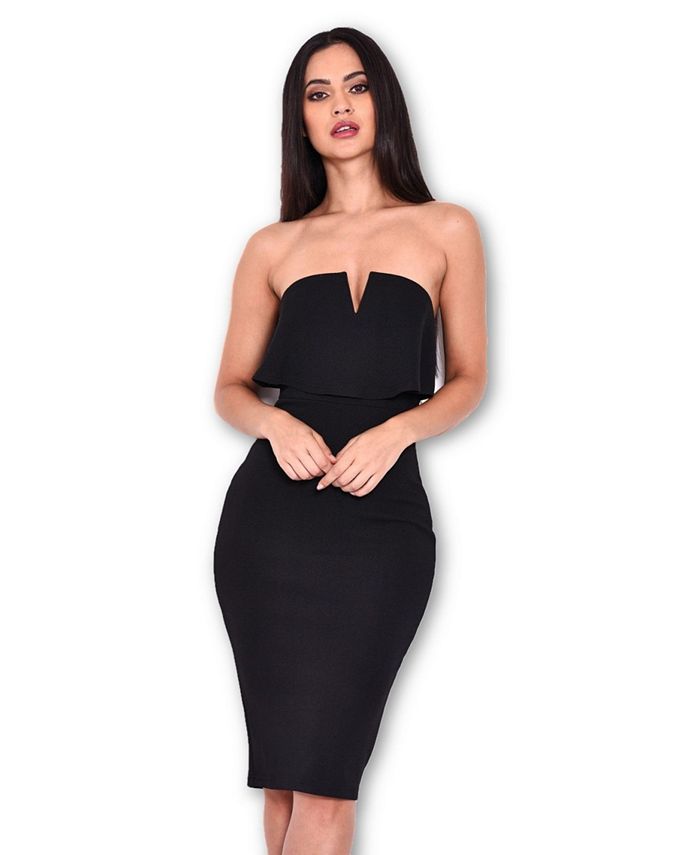 Ax paris notch front maxi dress on sale