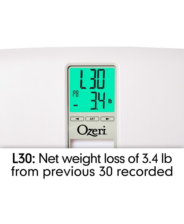 Ozeri WeightMaster II 440 lbs Bath Scale with BMI and Weight Change
