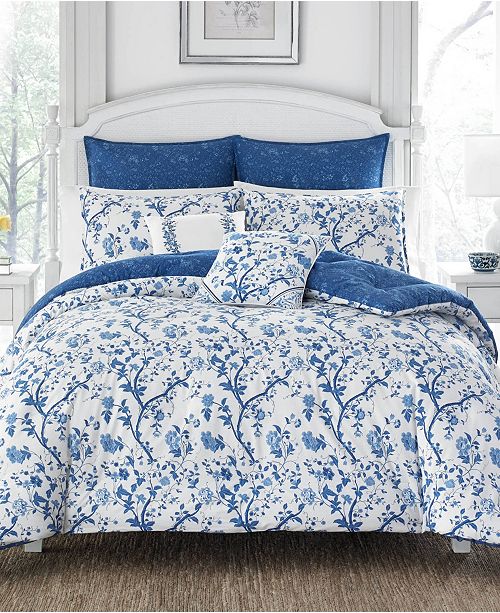 Laura Ashley Elise China Blue Duvet Set Twin Reviews Quilts