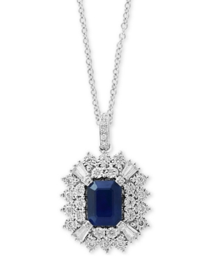 image of Effy Sapphire (1-1/2 ct. t.w.) & Diamond (3/8 ct. t.w.) 18