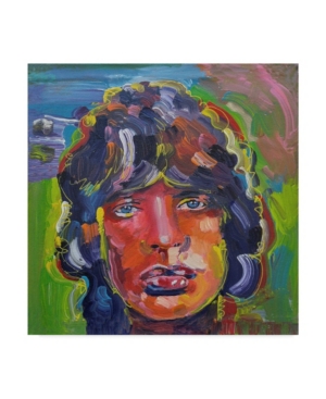 Trademark Global Howie Green 'mick Jagger Portrait' Canvas Art In Multi