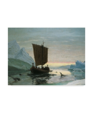Trademark Global Je Carl Rasmussen 'erik Rode Discovers Greenland, 1875' Canvas Art In Multi