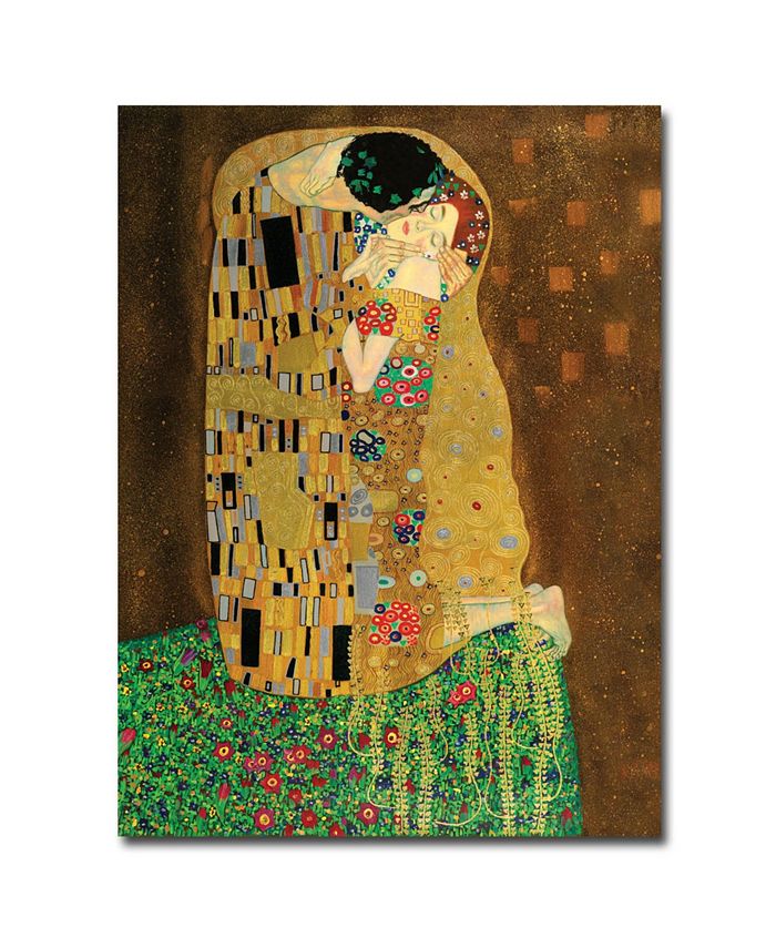 Trademark Global The Kiss by Gustav Klimt Canvas Art - 24