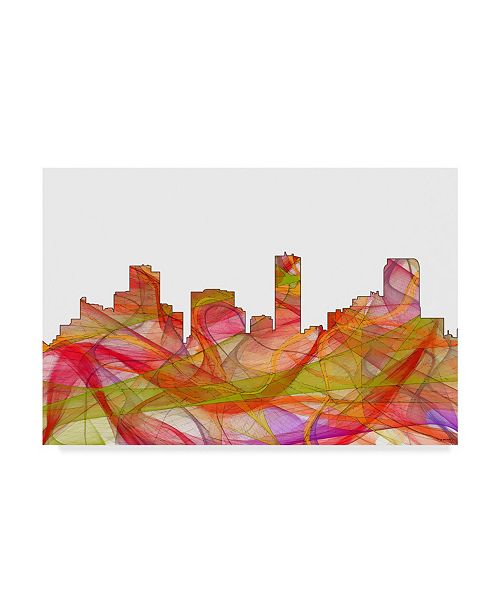 Trademark Global Marlene Watson Denver Colorado Skyline Canvas