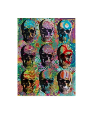 Trademark Global Dean Russo '9 Skulls' Canvas Art In Multi