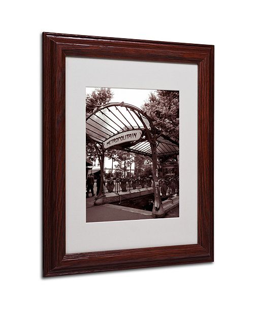 Trademark Global Kathy Yates Le Metro As Art 2 Matted Framed Art