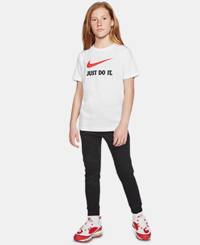 Nike Big Girls Futura Logo Cotton T-Shirt - Macy's