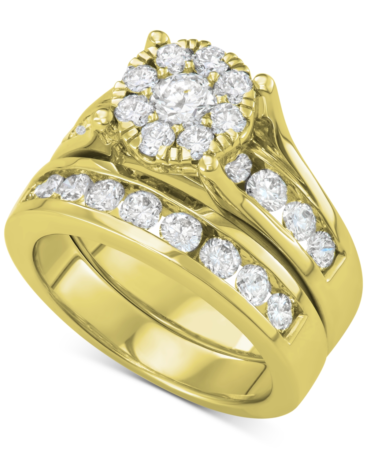 Diamond Bridal Set (2 ct. t.w.) in 14k White or- Yellow Gold