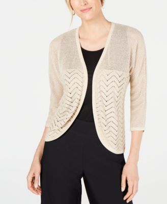 JM Collection - Open-Front Cardigan