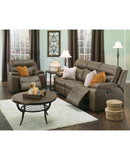 Furniture Ronse 88 Leather Sofa With 2 Power Recliners Reviews