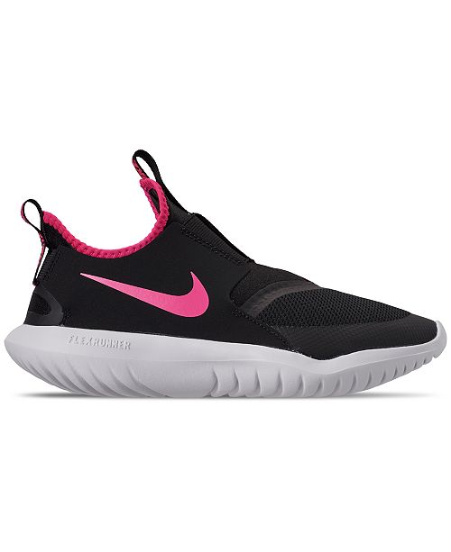 Nike Big Girls' Flex Runner Slip-On Athletic Sneakers from Finish Line ...