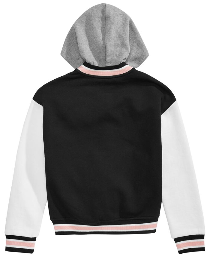Epic Threads Little Girls Hooded Varsity Jacket, Created for Macy's ...
