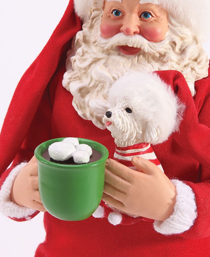 Santa in pajamas figurine store