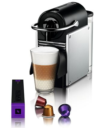 Nespresso Pixie Espresso Maker With Aeroccino Plus Milk Frother, Electric  Titan - Trademark Retail