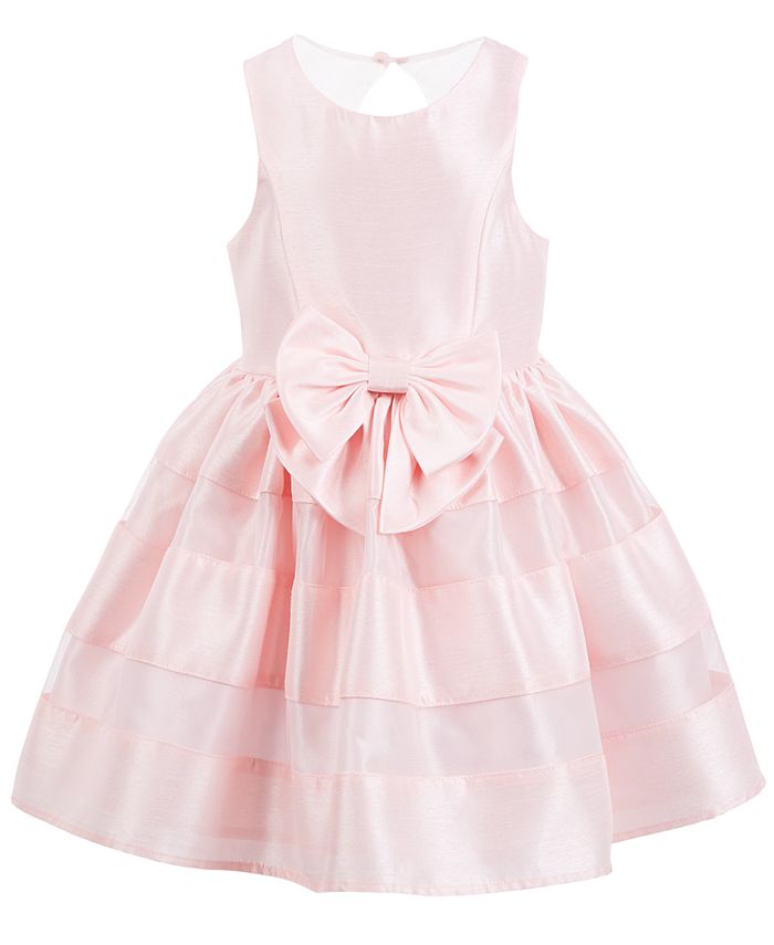 Pink Violet Little Girls Bow Front Dress Macy s