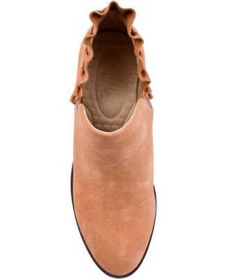 Women's Lennie Ruffle Detail Stacked Block Heel Booties