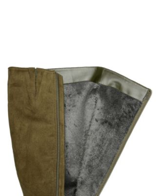 Women's Leeda Wide Calf Lace Up Detail Knee High Boots