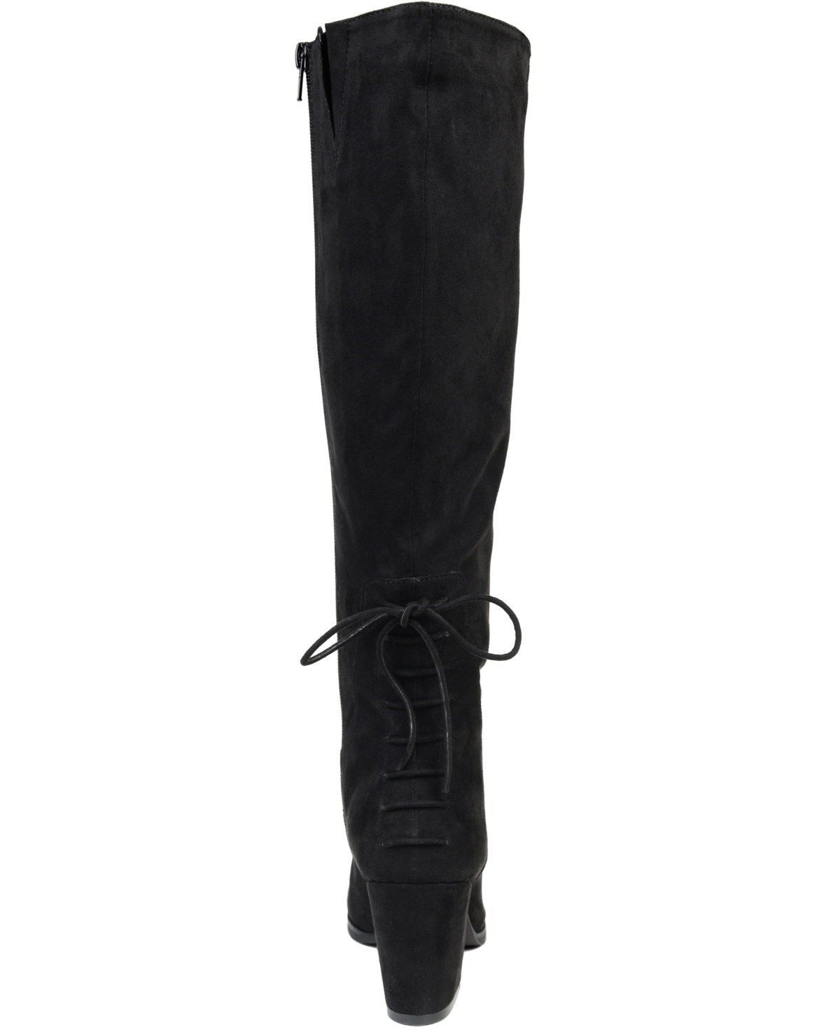 Journee Collection Women's Leeda Lace Up Detail Knee High Boots