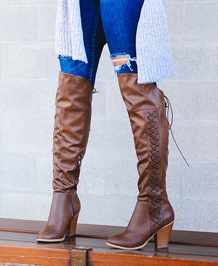 Journee Collection Women's SpritzP Boot Macy's