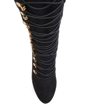 Women's Trill Lace Up Over The Knee Dress Boots