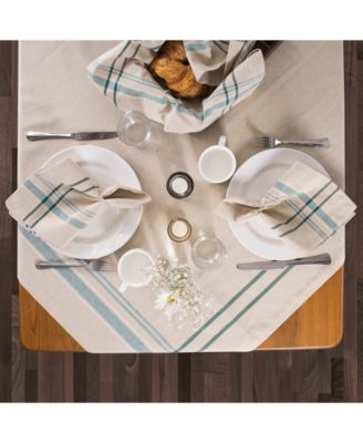 Chambray French Stripe Tablecloth 60" x 84"