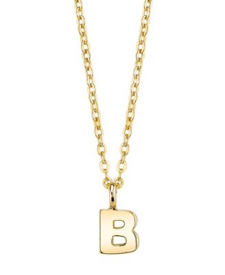 Gold-Tone Initial Necklace 20"