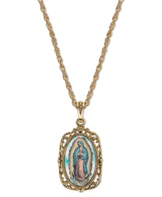 macys virgin mary necklace