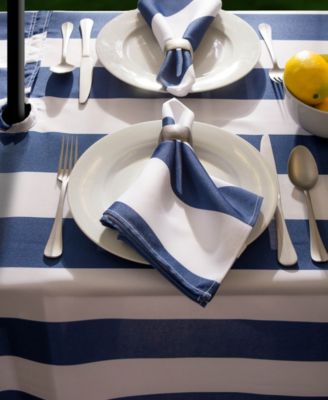 Cabana Stripe Outdoor Tablecloth 60" Round
