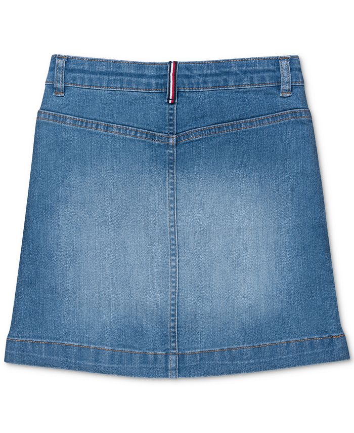 Tommy Hilfiger Toddler Girls Button-Front Denim Skirt - Macy's