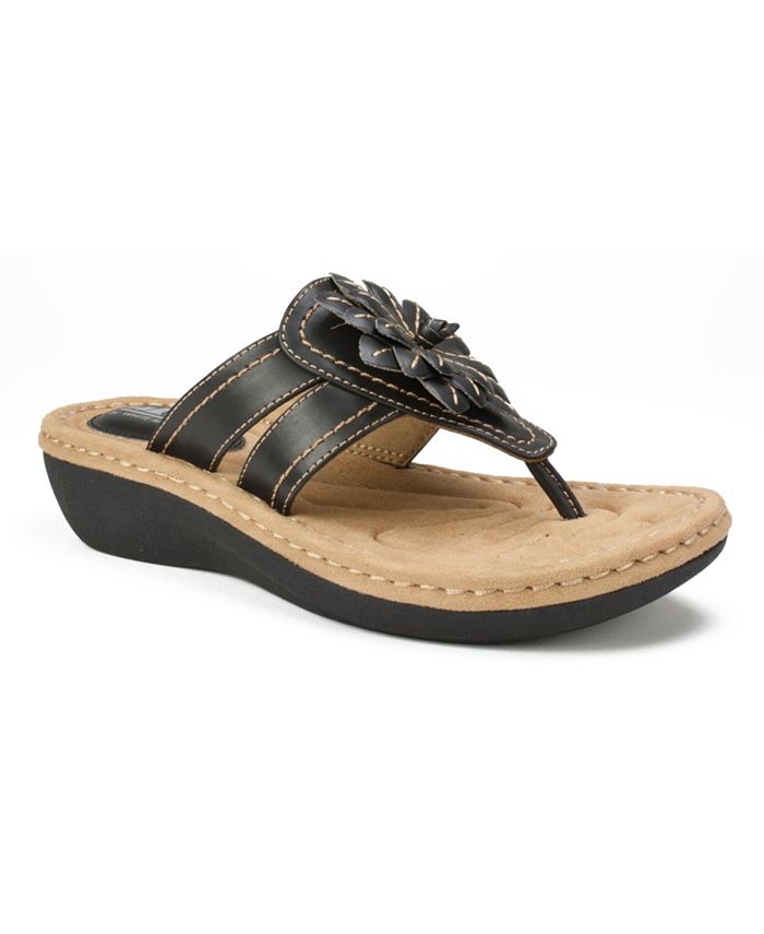 Cliffs by White Mountain Cupcake Comfort Thong Sandals - Macy's