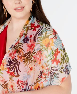 INC International Concepts INC Rainforest Botanical Crescent Scarf, Created for Macy's