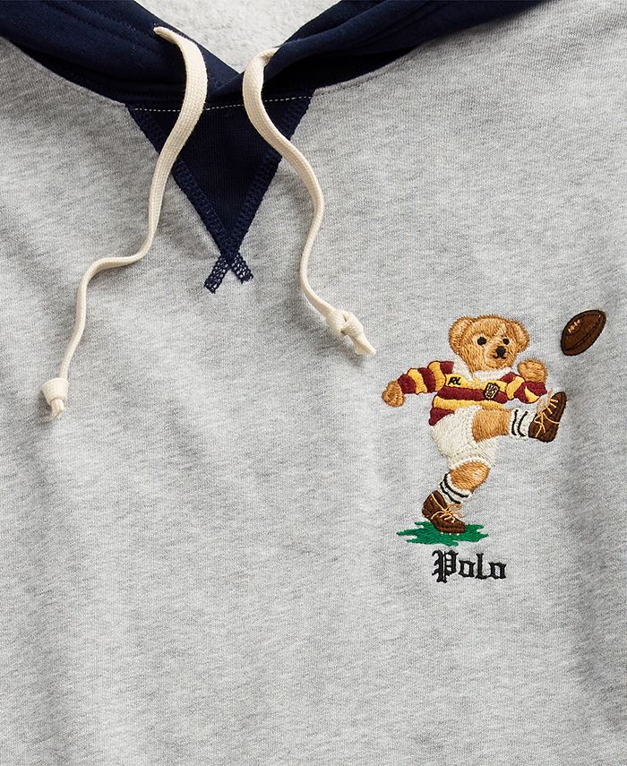 Ralph lauren rugby bear fleece online hoodie