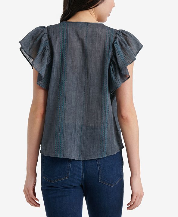A Chance in Bloom Flutter Sleeve Top main image 0