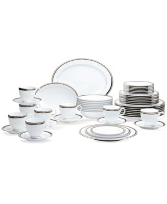 Noritake Austin Platinum 50 Pc. Dinnerware Set, Service for 8 - Macy's